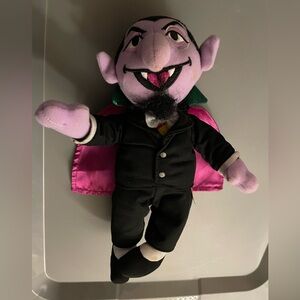 2009 Sesame Street Count Von Count 9” Plush 40th Anniversary Vampire